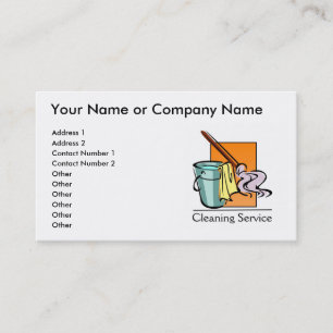 Cleaning Service Business Cards