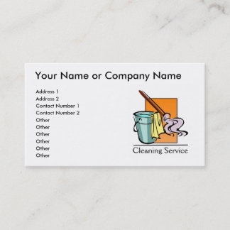 Cleaning Service Business Cards