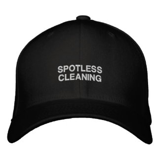 Cleaning Service Company Name Black Embroidered Hat