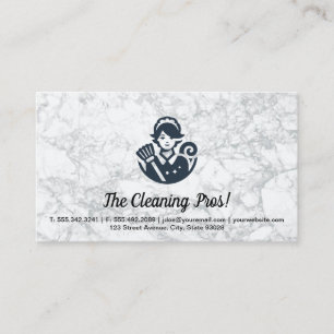 Cleaning Service Hotel Maid Business Card