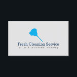 Cleaning Service, Housekeeper II Business Card<br><div class="desc">A logo of a feather duster is combined with your name or business name on this classic light grey business card template. Designed for cleaning services,  housekeepers,  maid service,  etc. © 1201AM CREATIVE</div>