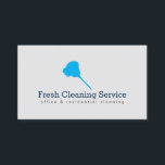 Cleaning Service, Housekeeper II Business Card<br><div class="desc">A logo of a feather duster is combined with your name or business name on this classic light grey business card template. Designed for cleaning services,  housekeepers,  maid service,  etc. © 1201AM CREATIVE</div>