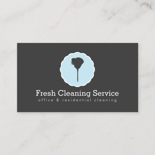 Cleaning Service, Housekeeper Vintage Style III Business Card (Front)