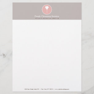 Cleaning Service, Housekeeper Vintage Style Personalised Letterhead
