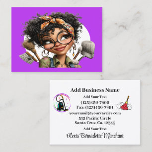 Cleaning Service Housekeeping  Business Card