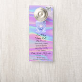 Cleaning Service Laundy Washing QRCode Holograph Door Hanger (On Knob)