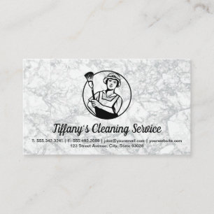 Cleaning Service Maid Lady Cleaner Business Card