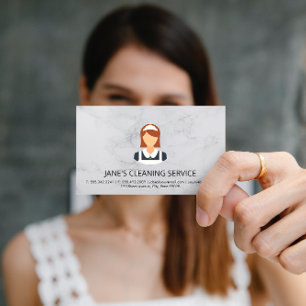 Cleaning Service   Maid Service Business Card