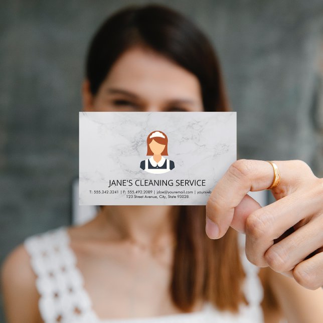 Cleaning Service | Maid Service Business Card (Creator Uploaded)