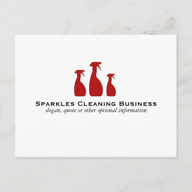 Cleaning Service Postcard (Front)