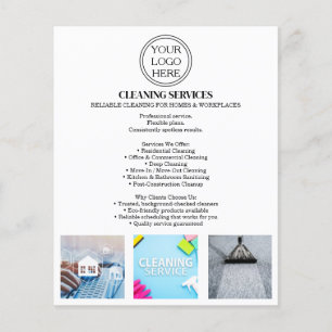 Cleaning Service Promo Flyer Template