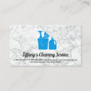Cleaning Service Sanitising Tools Business Card