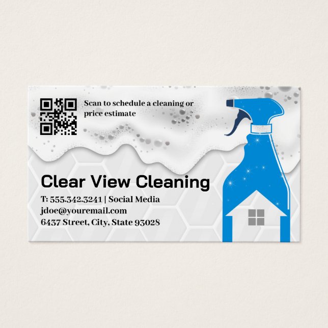 Cleaning Service | Spray Bottle | Soap and Tiles (Front)