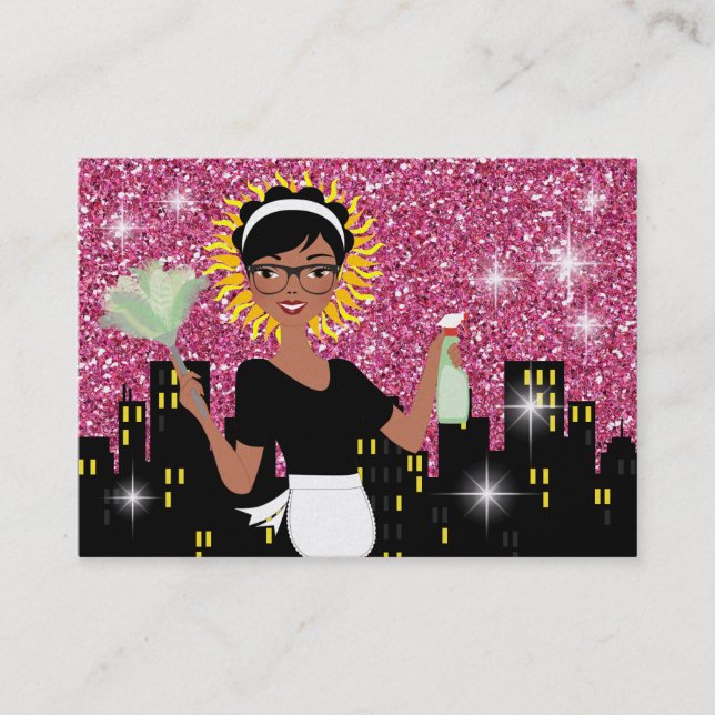 Cleaning Service - SRF Business Card (Front)