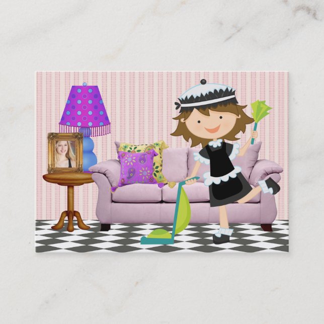 Cleaning Service - SRF Business Card (Front)