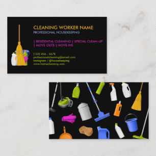 Cleaning Service Standard modern Business Card