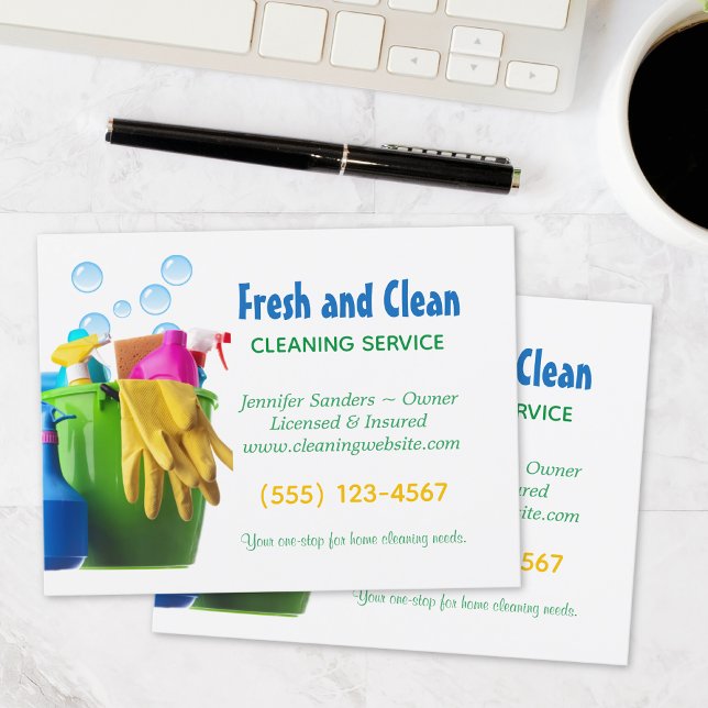  Cleaning Service Supplies Bucket Housekeeping Postcard (Creator Uploaded)