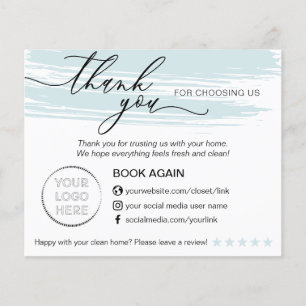 Cleaning Service Thank You Review Flyer