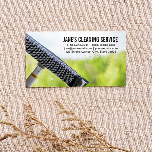 Cleaning Service | Window Cleaning Business Card (Creator Uploaded)