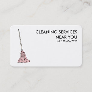 Cleaning Services 24/7 Emergency Business Card