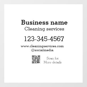 Cleaning services add number website email address