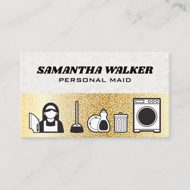 Cleaning Services | Bubbles Business Card (Front)