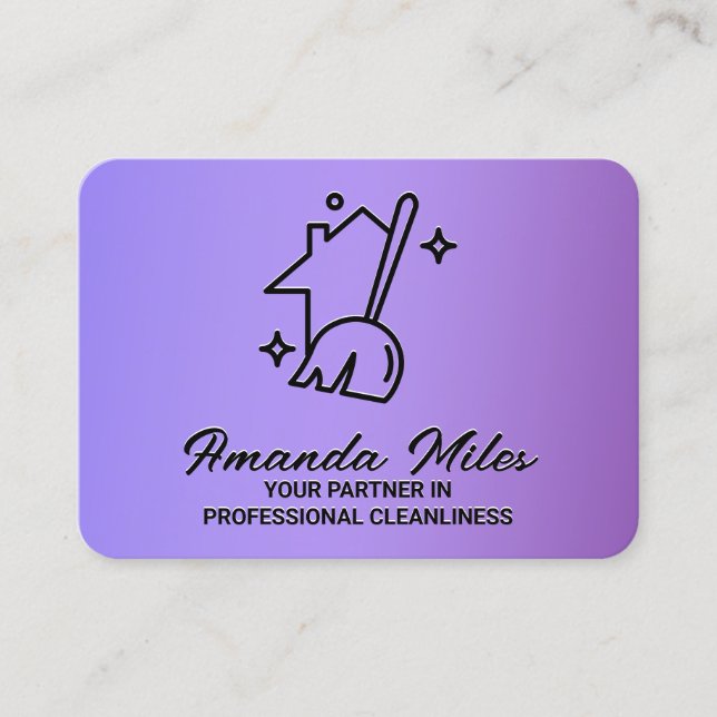 ✨ Cleaning Services Business Card (Front)