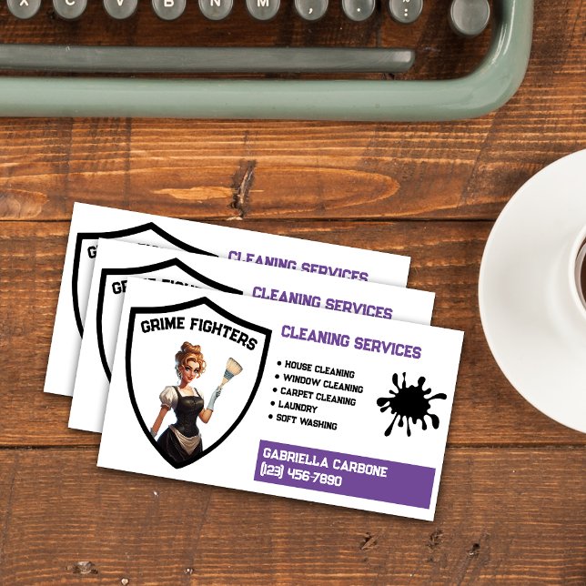 Cleaning Services Business Card (Creator Uploaded)