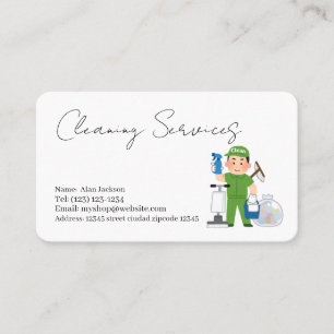 cleaning services business card