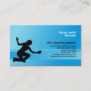 Cleaning Services Business Card Glass Cleaner