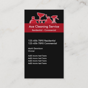 Cleaning Services Business Cards