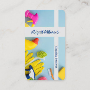 Cleaning Services Custom QR Business Card