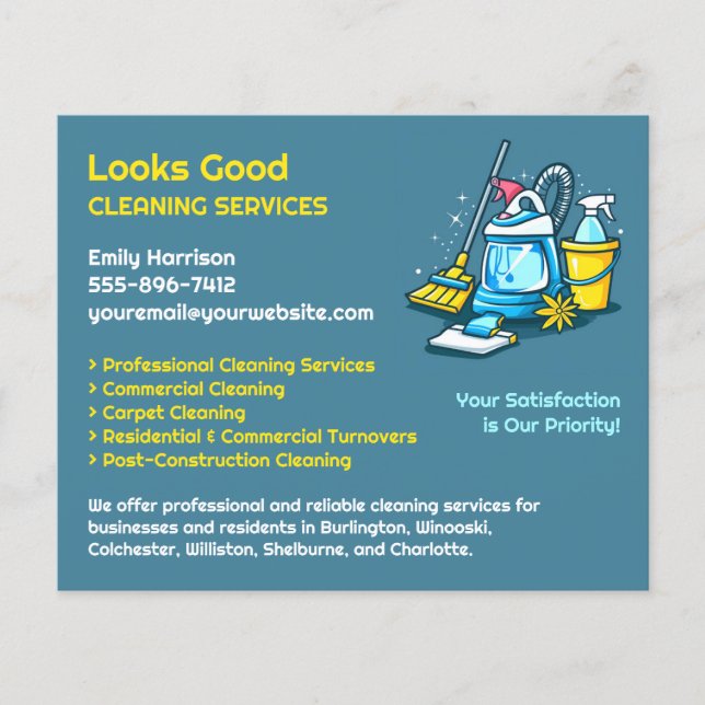 Cleaning Services Flyer (Front)
