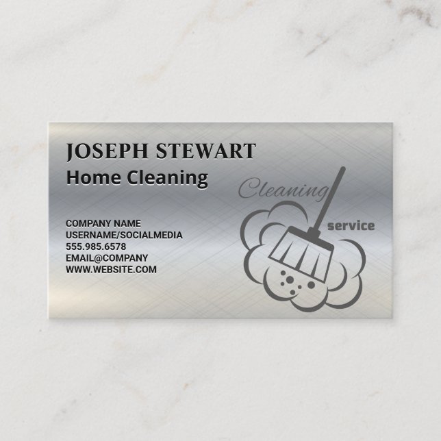 Cleaning Services | Home Cleaners Business Card (Front)