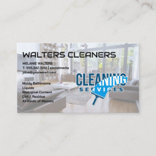 Cleaning Services   House Clean Business Card