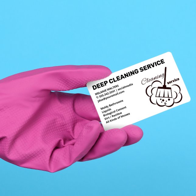 Cleaning Services | Maid Cleaning | Home Service Business Card (Creator Uploaded)