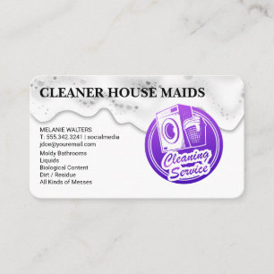 Cleaning Services Maid Hotel Services Business Card