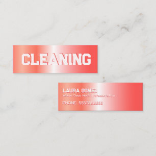 Cleaning Services Mini Business Card