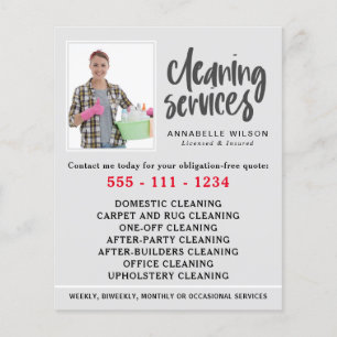 Cleaning Services Modern Photo Flyer