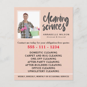 Cleaning Services Modern Photo Flyer