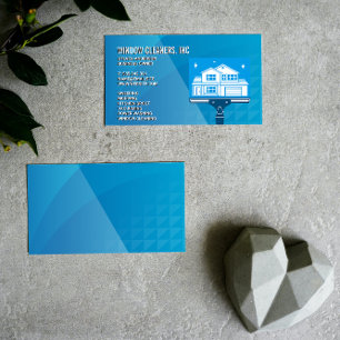 Cleaning Services Window Cleaners Squeegee Business Card
