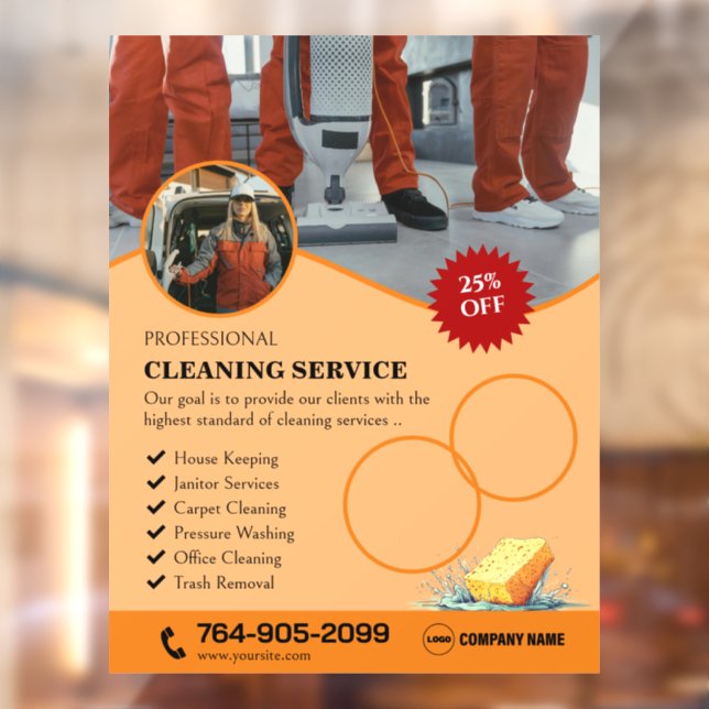 Cleaning Services Window Cling (Sheet 2)