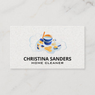 Cleaning Supplies Cleaning Services Business Card