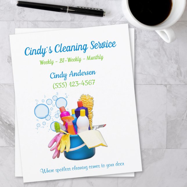 Cleaning Supplies Design House Cleaning Services Flyer (Creator Uploaded)