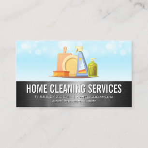 Cleaning Supplies Logo Cleaner Business Card