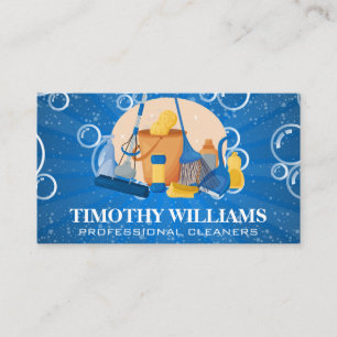 Cleaning Tools   Soap Bubbles Business Card