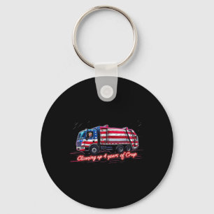 Cleaning Up 4 Year Of Crap Funny Trump Garbage Key Ring