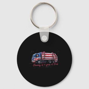 Cleaning Up 4 Years Of Crap Vote Trump 2024 Electi Key Ring