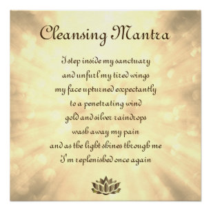 Cleansing Mantra Poster
