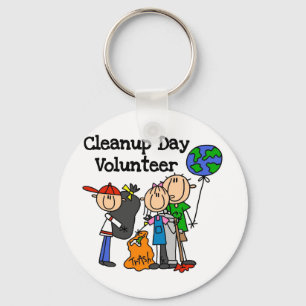 Cleanup Day Volunteer T-shirts and Gifts Key Ring